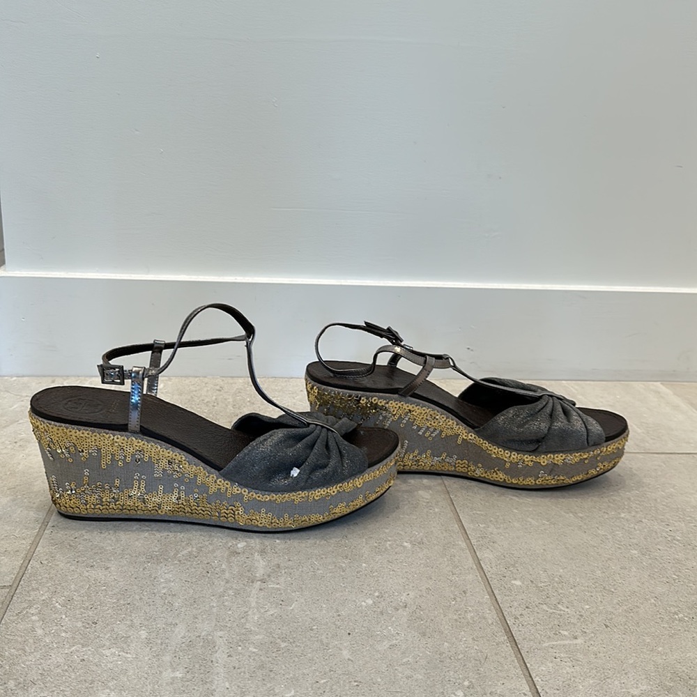 EUC Tory Burch Declan 2 platform sandals